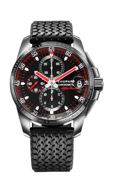 Replica Chopard Mille Miglia GT XL Chrono Alfa Romeo Black DLC Steel 168459-3029 replica Watch